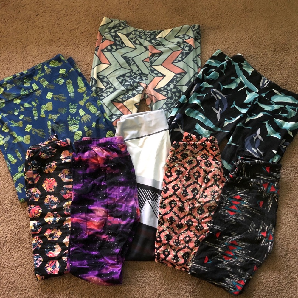 Eight piece leggings lot